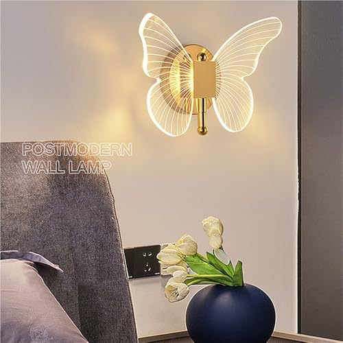 Aplique de pared mariposa LED para iluminar con calidez y elegancia tu dormitorio 4
