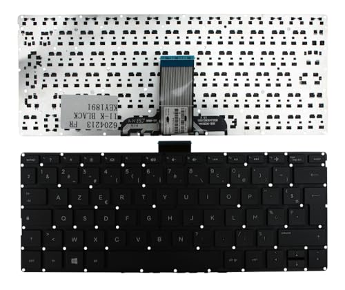 Clavier pour Ordinateur Portable HP Pavilion Frappe Fluide Clavier Noir pour Modèle 11-k003no
