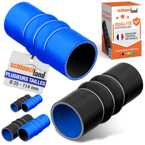 DURITE FLEX SILICONE 0-20° COUDE Ø-int. 64mm NOIR CONNECTEUR flexible