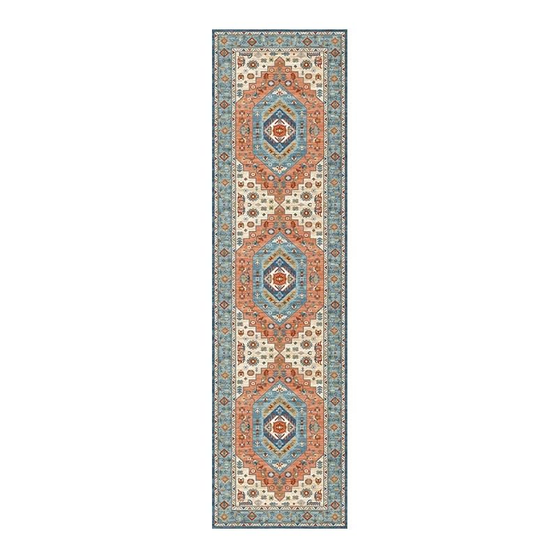 Tapis de couloir doux en fausse cachemire antidérapant idéal pour la chambre