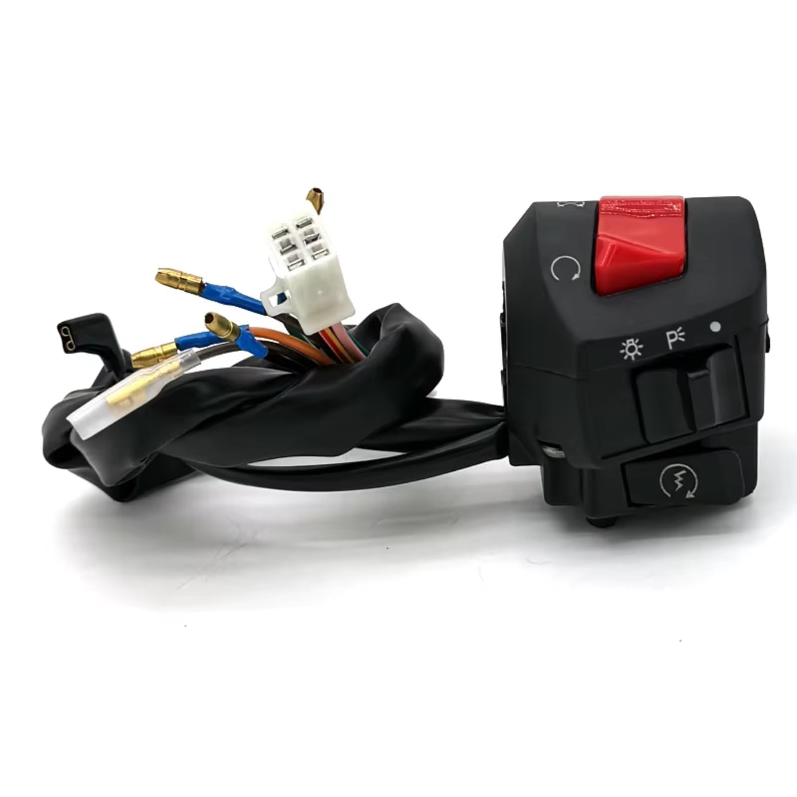 Comandi Al Manubrio Per Moto Da 22mm 7/8" Compatibile Con GN125 Per HJ125 Per DM125 Comandi Fendinebbia Clacson Indicatori Direzione Avviamento Elettrico