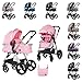 Chipolino, poussette combinée Havana 2en 1, nacelle, siège sport, jusqu'à 22 kg, coloris:rose