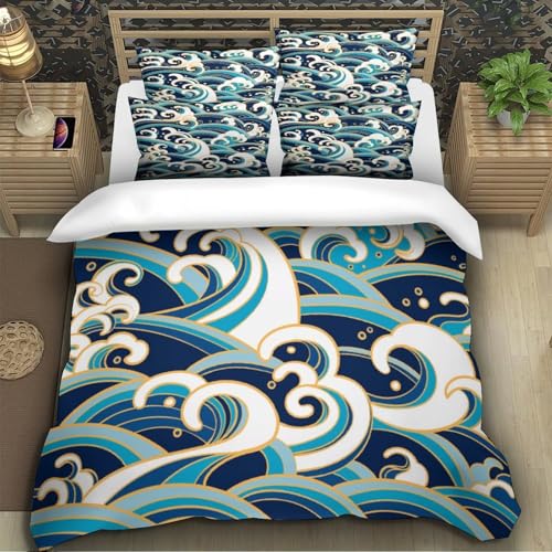 Housse de couette 140x200 douce et légère en microfibre imprimée 3D - 5