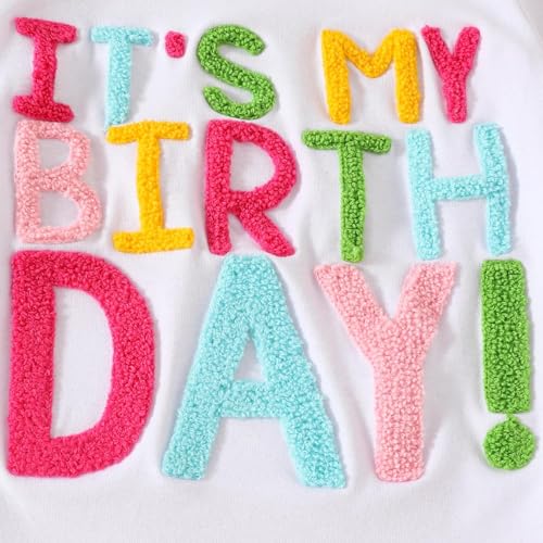Image of Toddler Baby Girl First Birthday Outfit In My One Year Old Era Sweatshirt Tops Little Princess 1st Birthday Clothes