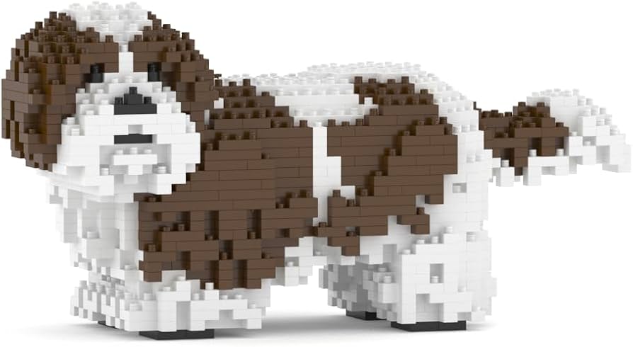 Amazon.com: JEKCA Shih Tzu 01S-M01 | Dog Plastic Building Blocks