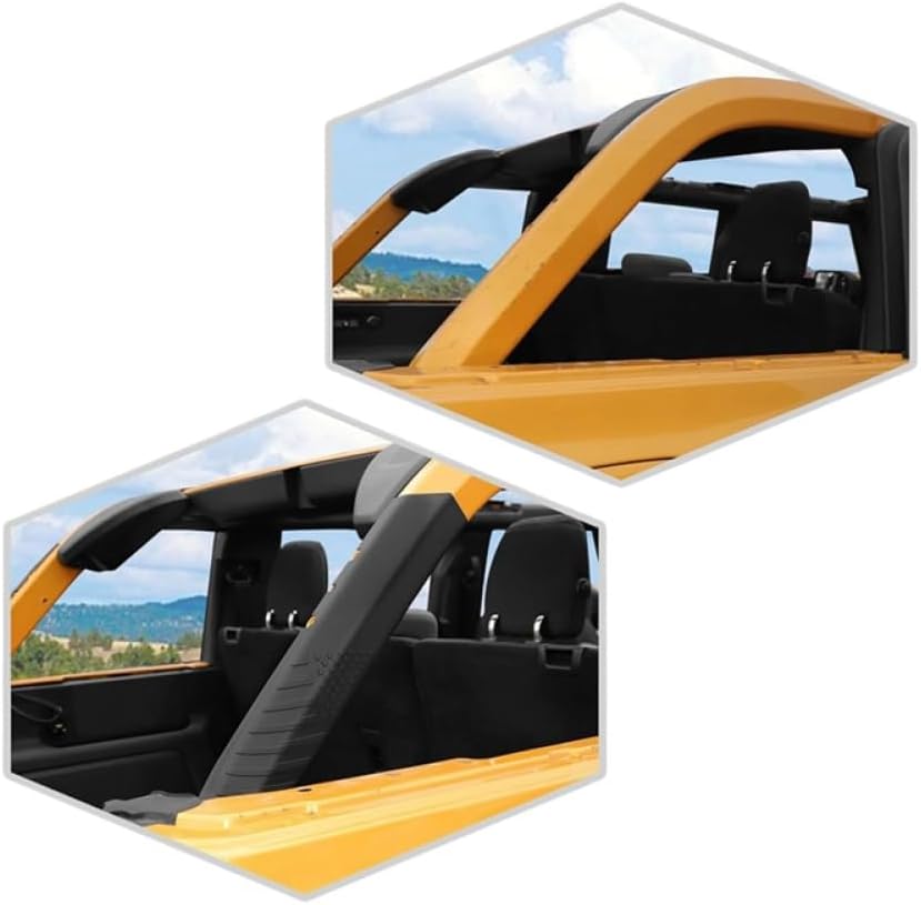 Car Trunk Pillar Roll Bar Cover D Pillar Protector Compatible with Bronco 2021 2022 2023 2024 4 Door