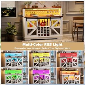 Pakaseptfarmhousewinebarcabinetwithledlightsliquorcabinetcoffeebarcabinetwslidingbarndoorglassracksideboardbuffetcabinetwithstorageshelvesforlivingdiningroomhomewhite Urban Country Home Decor Pakasept farmhouse wine bar cabinet with led lights liquor cabinet coffee bar cabinet wsliding barn doorglass racksideboard buffet cabinet with storage shelves for livingdining roomhomewhite urban country home decor