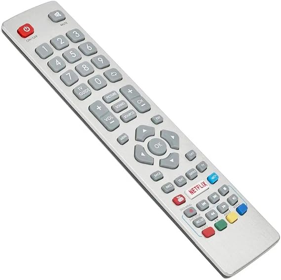 HJA Generic Replacement Remote Control Compatible with Sharp Aquos Smart TV's (with Netflix & YouTube Buttons) - Works Straight Away, No Setup Required