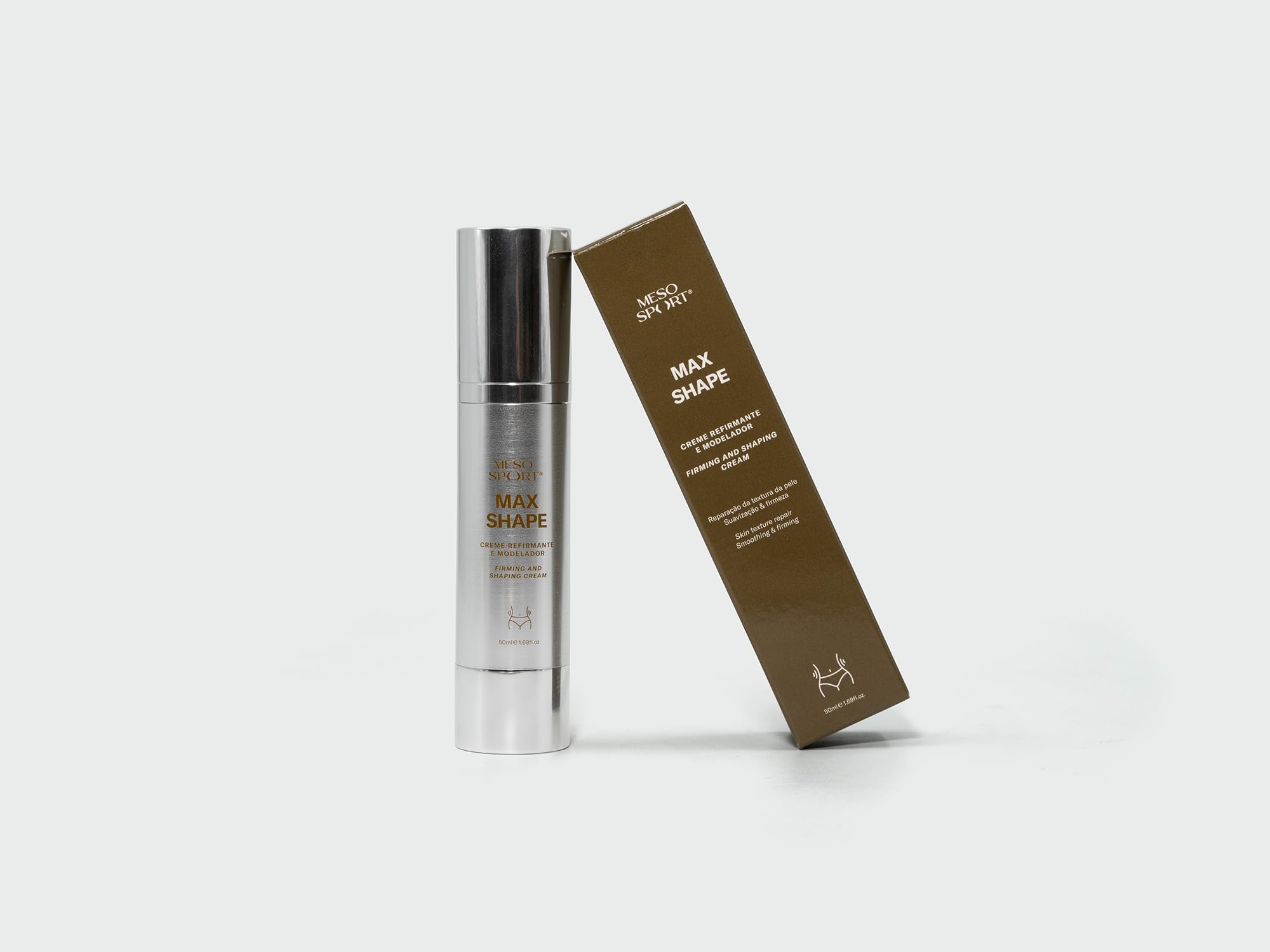 Max Shape Crema Reafirmante con Cafeína y L-Carnitina para Definición Corporal, 50ml