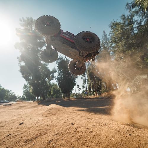 Image of ARRMA RC Truck Outcast 4X4 4S BLX 1 /10TH 4WD Stunt Truck RTR (Battery and Charger Not Included), Red, ARA4410V2T4