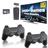 M8 Retro Game Stick - Revisit Classic Games with Built-in 9 Emulators, 20,000+ Games, 4K HDMI Output, and 2.4GHz Wireless Controller for TV Plug and Play