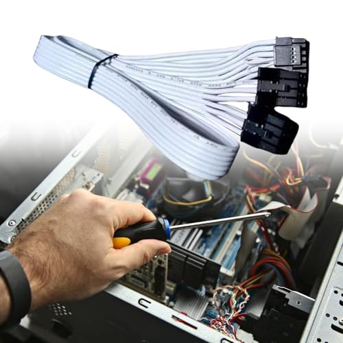 Câble 12VHPWR Double 8pin à 16pin PCIe 5.0 50cm pour Alimentation GPU