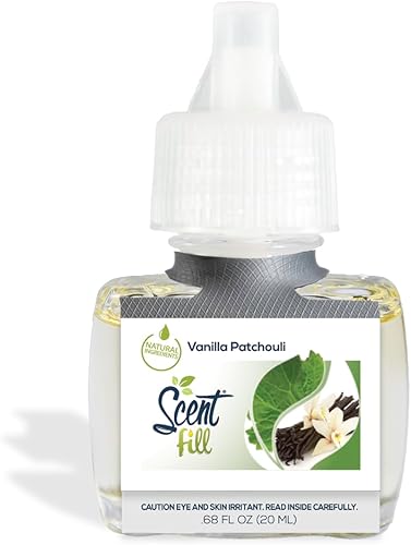 Miniatura 3 de Scent Fill Ambientador enchufable de pachulí de vainilla, 4 recambios de aceite perfumado