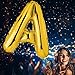 40 Inch Giant Jumbo Helium Foil Mylar Balloons for Party Decorations (Premium Quality), Glossy Gold, Letter A