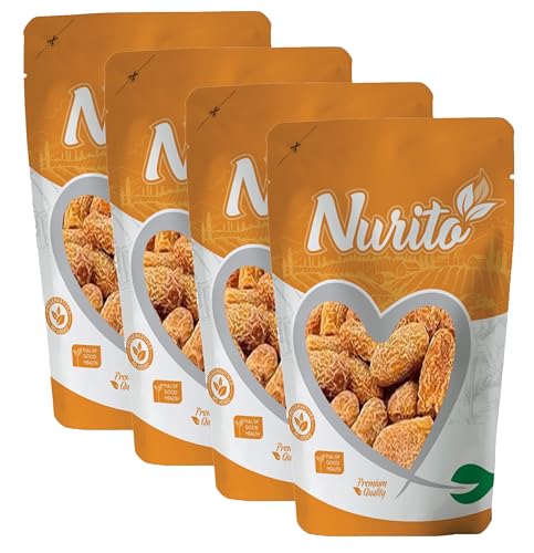 Image of Nurito Peela Chuara 1000 Grams (250 Grams X 4) - Traditional Yellow Dry Dates | Peela Sukha Khajoor Known For Their Natural Sweetness | Widely Used in Indian Kitchens for Sweets, Kheer, and Health Recipes | Gives Energy & Fiber Source