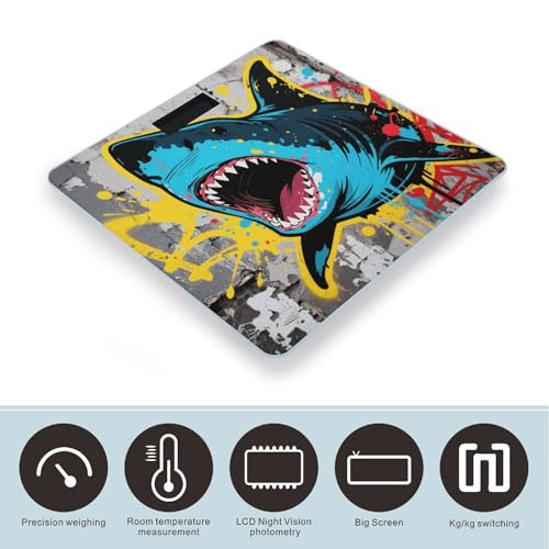 Báscula Digital de Baño con Vidrio Templado y Pantalla LED miniatura 3