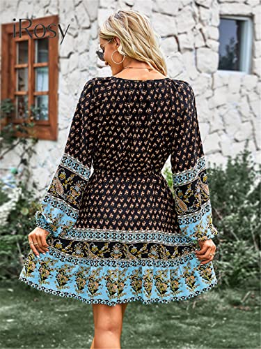 Robe midi florale au style bohème chic et finitions soignées