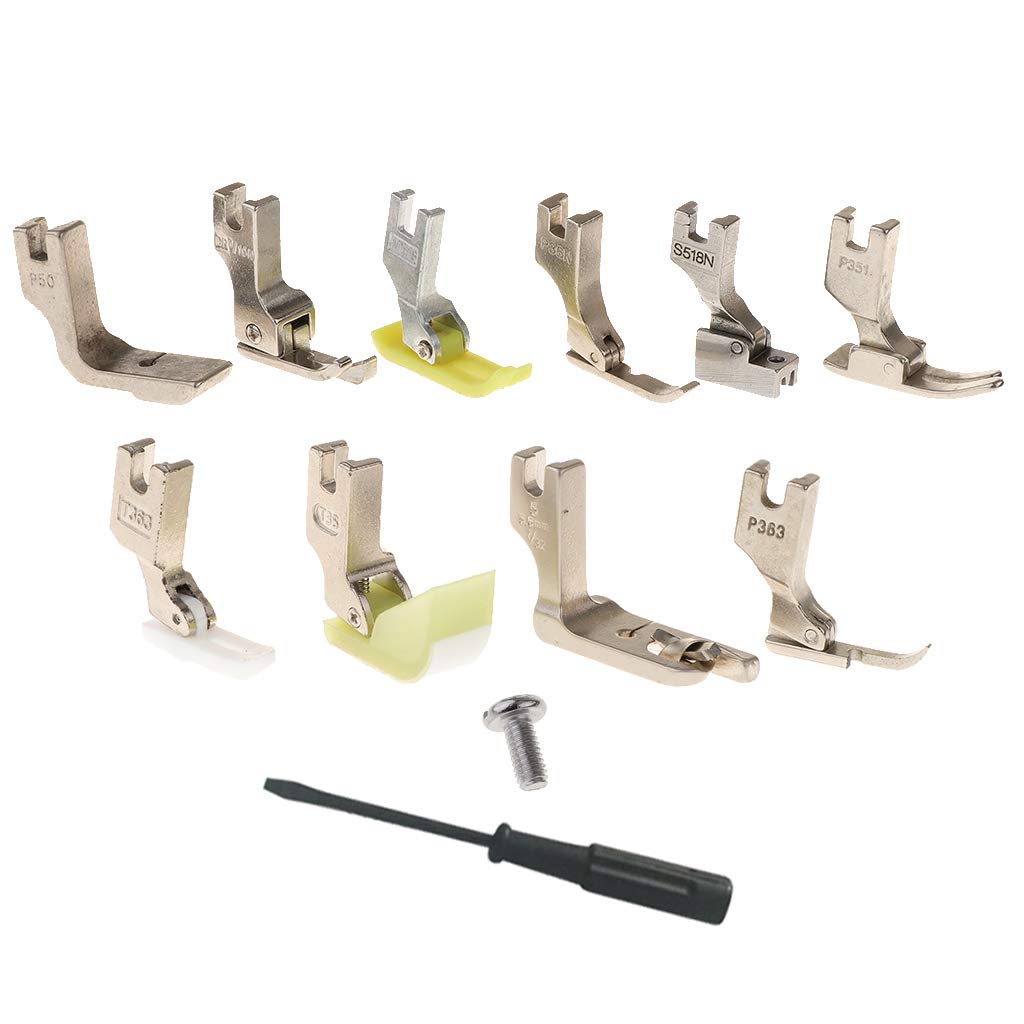 13 Pieces Industrial Sewing Machine Feet Set Zipper Gathering