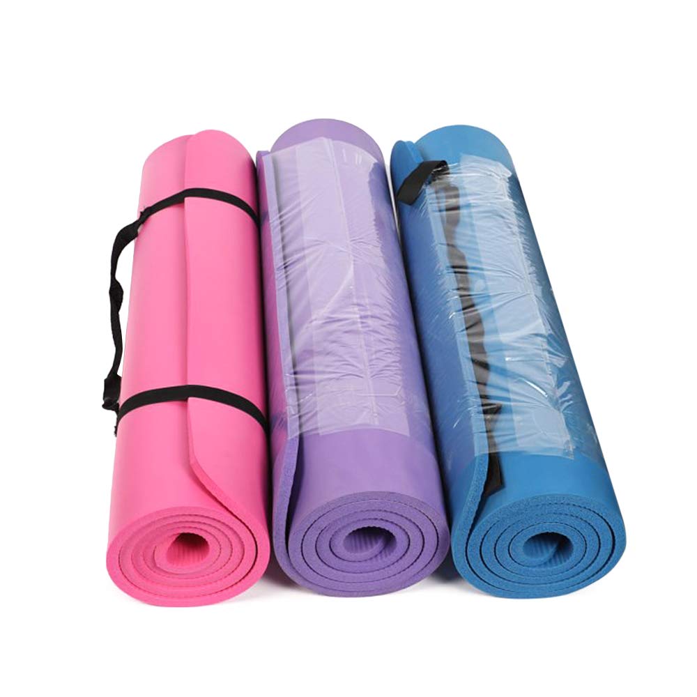 Set di attrezzi da yoga, con tappetino e cinghia per esercizi per principianti, con custodia e