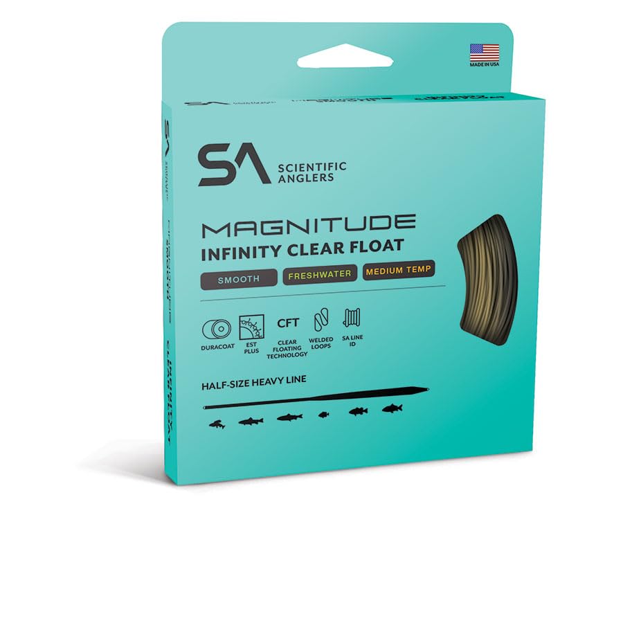Scientific Anglers Magnitude Smooth Infinity 10' Clear Float Tip Fly Line - WF6F