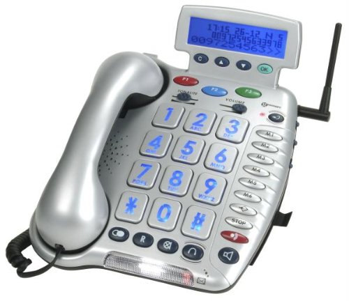 ClearSound Emergency Phone with 2 Wrist Emergency Transmitters (Up to 50DB+ Amplification)