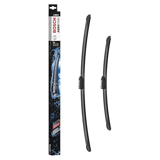 Bosch Aerotwin A863S Limpiaparabrisas Frontal - Set de Escobillas de Recambio para una Mayor Seguridad en la Conducción, con Adaptador Premontado, 65cm/45cm