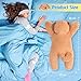 shownicer Gewichtstiere Hund 2,2 KG Gewichtetes Kuscheltier Hund Stofftier Großes Plüschtier XXL Golden Retriever Plüsch Kissen Spielzeug Geschenk für Erwachsene Kinder 3+ Jahre (Hund, 65cm)