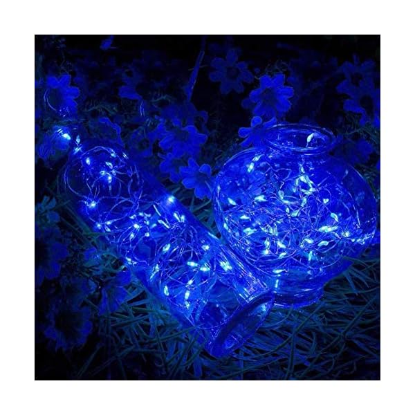 Twinkle star 33ft 100 led silver wire string lights fairy string lights battery operated led string lights for christmas wedding party home holiday decoration - image 7