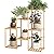 Plant Stand Indoor Plant Stands Bamboo Outdoor Tiered Plant Shelf for Multiple Plants, 3 Tiers 7 Potted Ladder Plant Holder Table Plant Pot Stand for Window Garden Balcony Living Room Corner