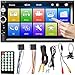 Produktbild Retoo Autoradio 2DIN USB, 7 Zoll Touch Display mit Bluetooth, Media Receiver, Helligkeitseinstellung Bildschrim, Multimedia Player mit Rückfahrkamera, Touchscreen, Auto Radio mit Telefonaufladung