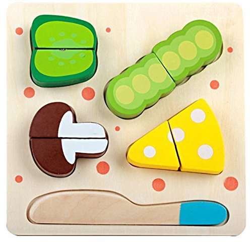 Babyhugs - Juego de clasificador de formas de alimentos para niños pequeños con queso y verduras