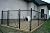Fit-Right Adjustable Chain Link Gate Kit | Square Corner Frame | 4' High-Expands from 24” to 72” Wide | Black