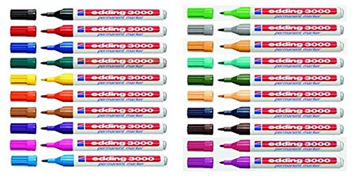 edding 3000 - Rotuladores permanentes (20 unidades)