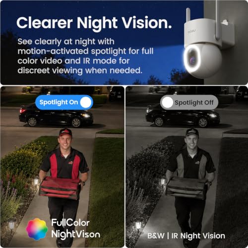 Image of aosu SolarCam D1 Max 2-Cam Kit, 4K Solar Security Cameras Outdoor Wireless, 360 Pan & Tilt Coverage, Auto Tracking, Color Night Vision, No Subscription Required, Local Storage up to 1TB