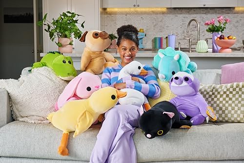 Hug-A-Lumps von ZURU 1,5 Kg Gewichtetes kuscheliges weiches Plüschtier, Komfortbegleiter, zur Angstlinderung, beruhigendes weiches Spielzeug für Kinder und Erwachsene (Katze/Luna)