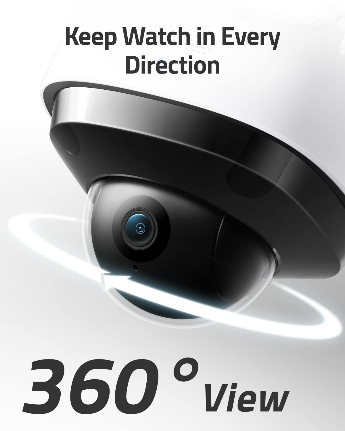 eufy Security Floodlight Cam 2 Pro Überwachungskamera mit Scheinwerfer, 360-Grad Schwenk- und Neigefunktion, 2K Full HD,Wetterfest, K.I. Technologie, Gebührenfreie Nutzung (Generalüberholt)