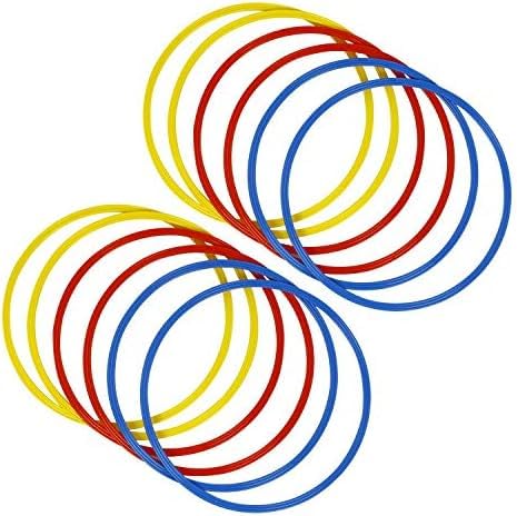 Agility Ring Training Ladder | Sports Soccer Football Speed | Fitness Equipment for Speed Agility Training (18 inch, Set of 6 Piece)-image-44