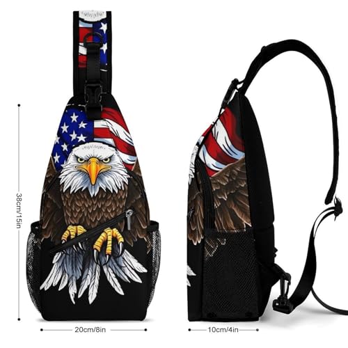 Mochila tipo sling blanca deportiva para hombres y mujeres miniatura 2