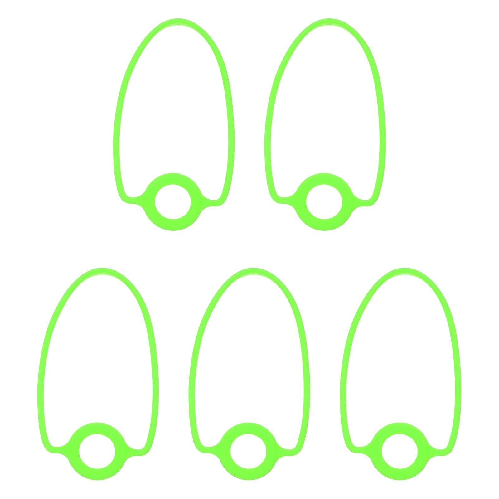 PATIKIL 5Pcs Silicone Water Bottle Lanyard, Reusable Tumbler Strap Water Bottle Handle Holder with Strap for Beverage Carry Traveling Take Out, Green