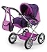 Bayer Design 15012Aa, Cochecito de Muñecas Combi Grande, Ajustable, Transformable, Plegable, Lila, Color