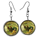 Generic Absinthe Earrings - Victorian Fairy Silver Drop Dangle Earrings - 273-SLRE
