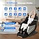 Relaxora Massagesessel 3D Zero Gravity SL Track Ganzkörper-Shiatsu-Massage mit Fußrollen Bluetooth Wärmetherapie Wadenknetmassage Airbag-Massage Stretch (Schwarz)