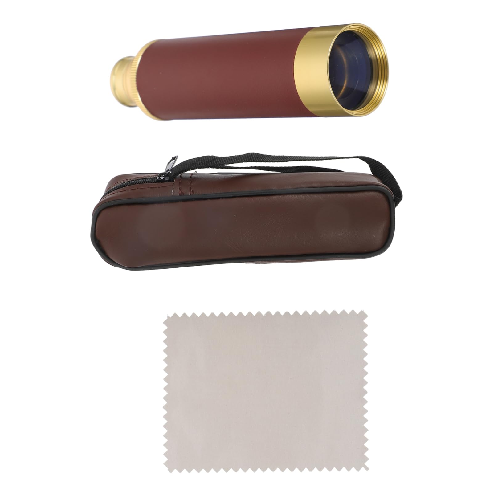 GAROZATION 1set Pirate Vintage Telescope High Magnification Monocular Portable Design for Outdoor Adventures Includes Storage Bag for Nautical Decor and Bird Watching