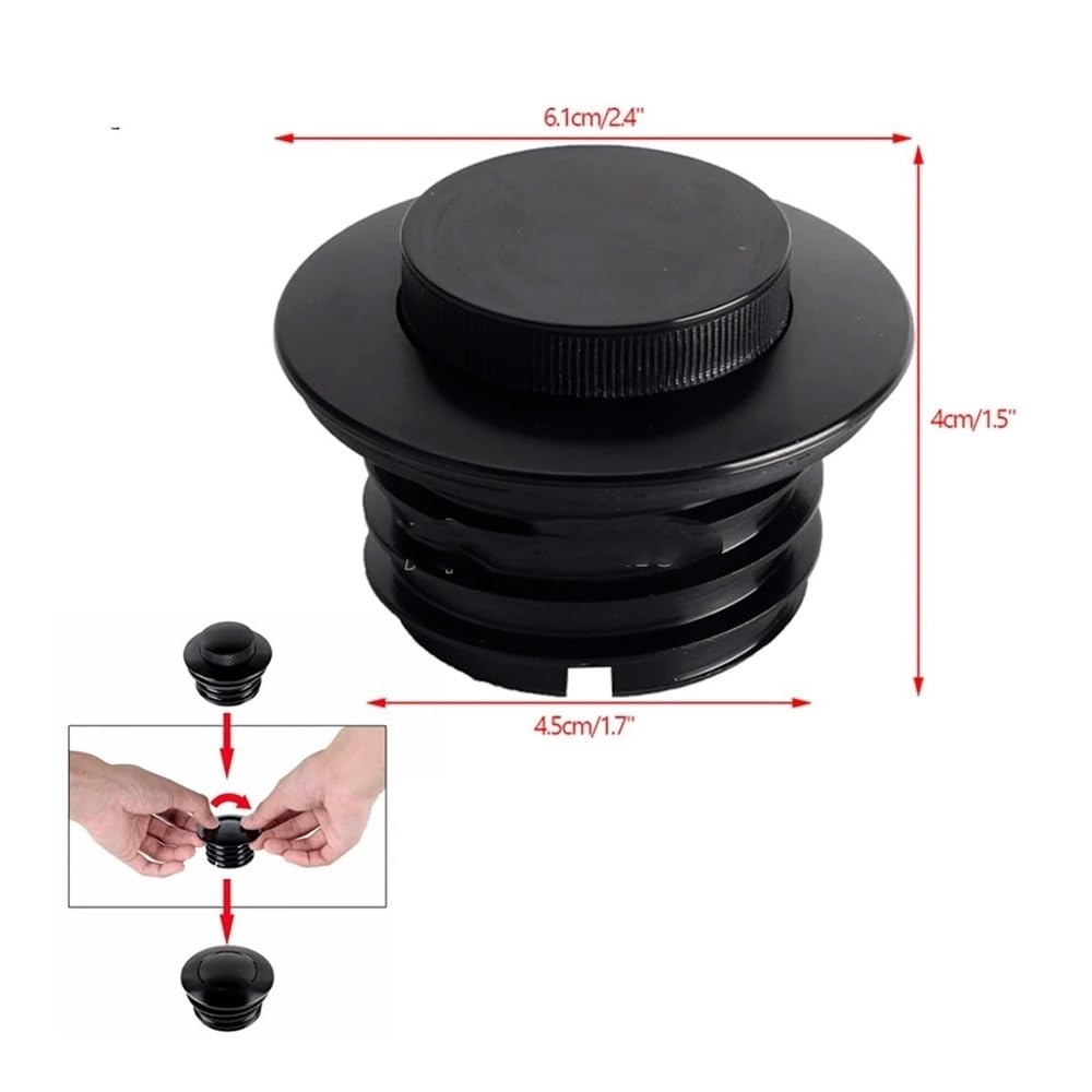 Tappi Serbatoio Carburante Moto Tappo A Scomparsa per Touring per Street Glide per FLHXS per FLHXST per Road per FLTRXS 2021-23 Carburante Moto(Color 02)