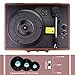 VOKSUN Tocadiscos, Bluetooth Tocadiscos Vinilo con 2 Altavoces incorporados, Reproductor de 3...