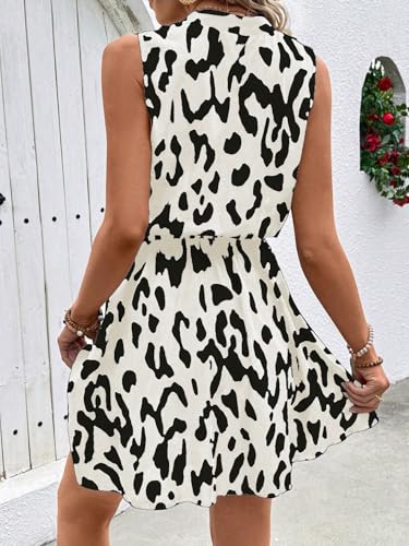 Image of SOLY HUX Women's Summer Wrap Dress Flowy Belted Vacation Short Dresses