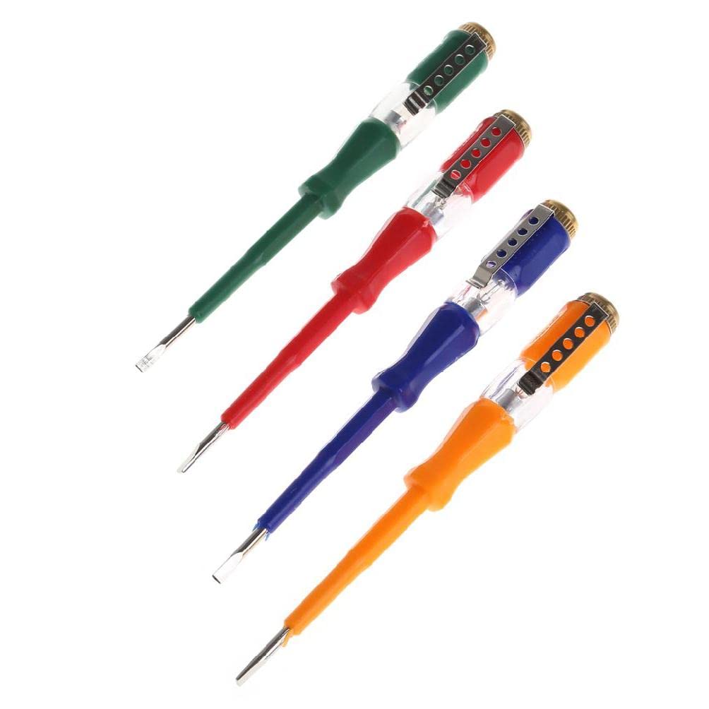 Colorful Test Pen Portable Flat Screwdriver Electric Tool Utility Light