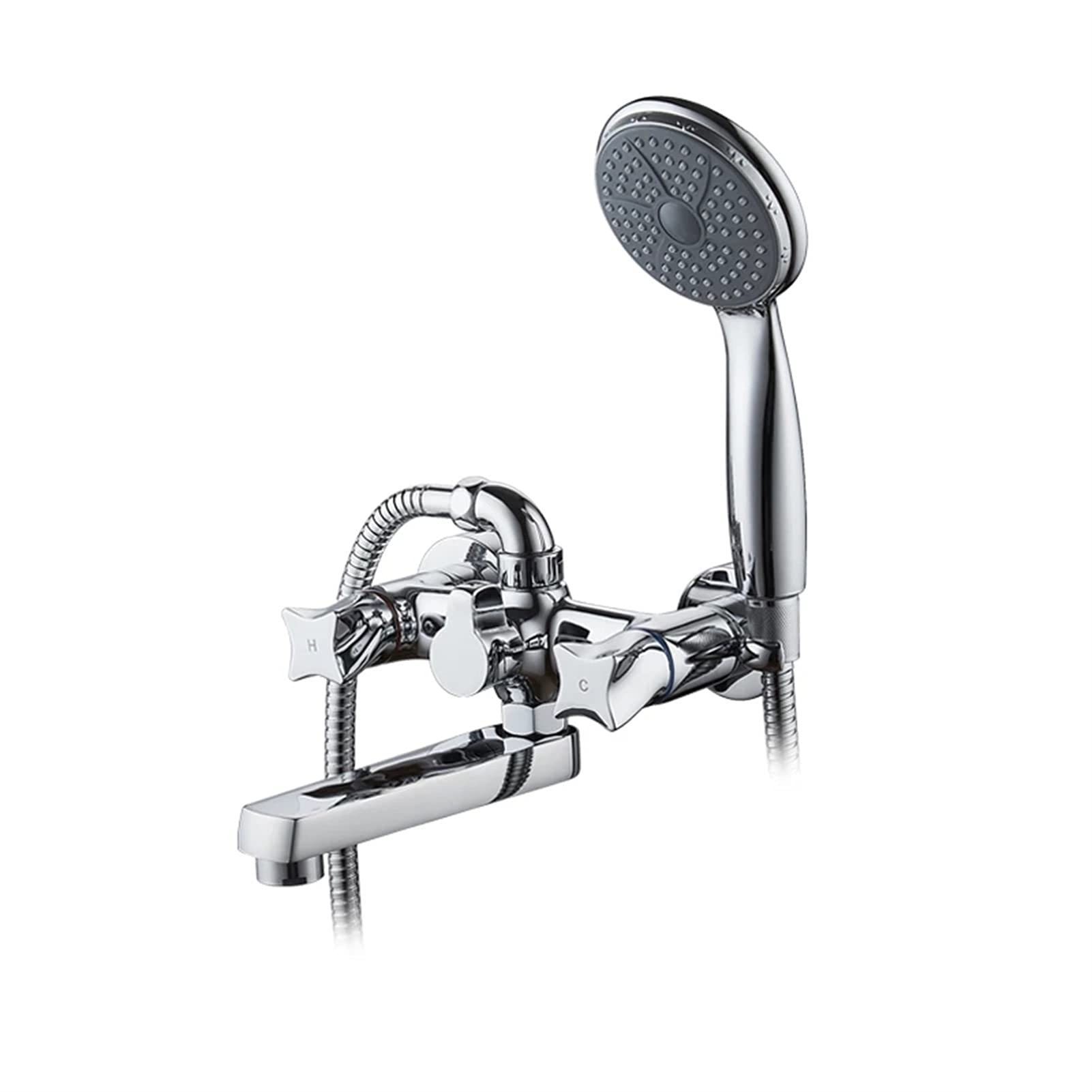 Kit de décoration de douche murale Den avec mitigeur monocommande