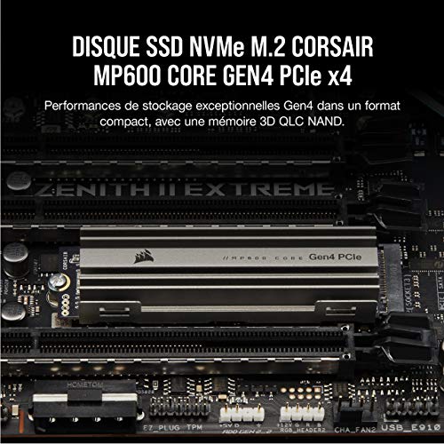 CORSAIR MP600 SSD interne .2 2280 PCIe 4.0 x4 NVMe AES 256 bits dissipateur de chaleur intégré - vue 7