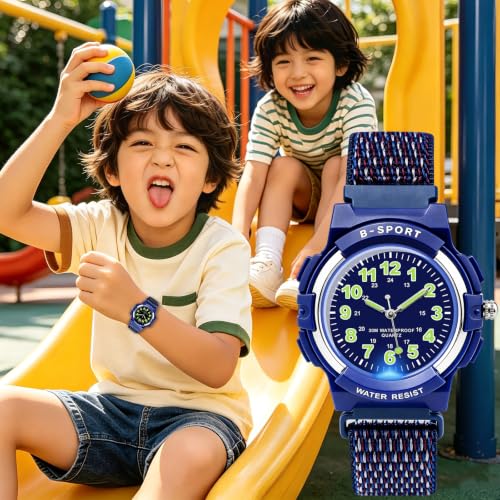 Image of Juboos Kids Watch Analog for Boys Girls Teens Waterproof Sport Wristwatch